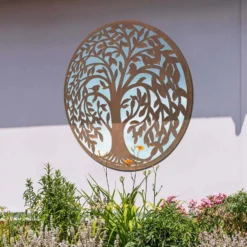 MirrorOutlet Swirl Tree Round Garden Mirror - 100cm 5 MirrorOutlet Swirl Tree Round Garden Mirror - 100cm -Cheap Grove Sanctuary Store 13950587 1874987139291019