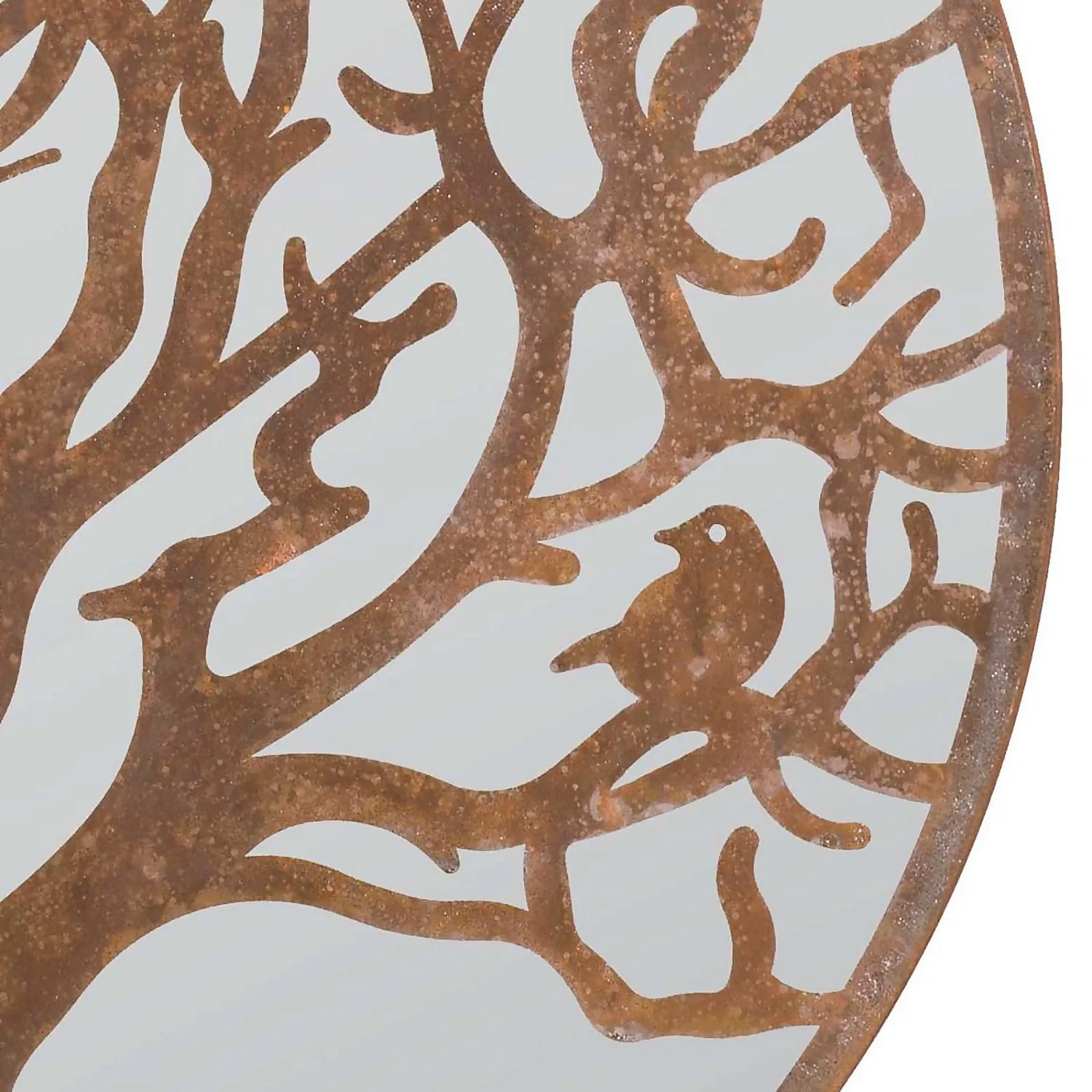 MirrorOutlet Bird Round Garden Mirror - 60cm 2 MirrorOutlet Bird Round Garden Mirror - 60cm - Image 2