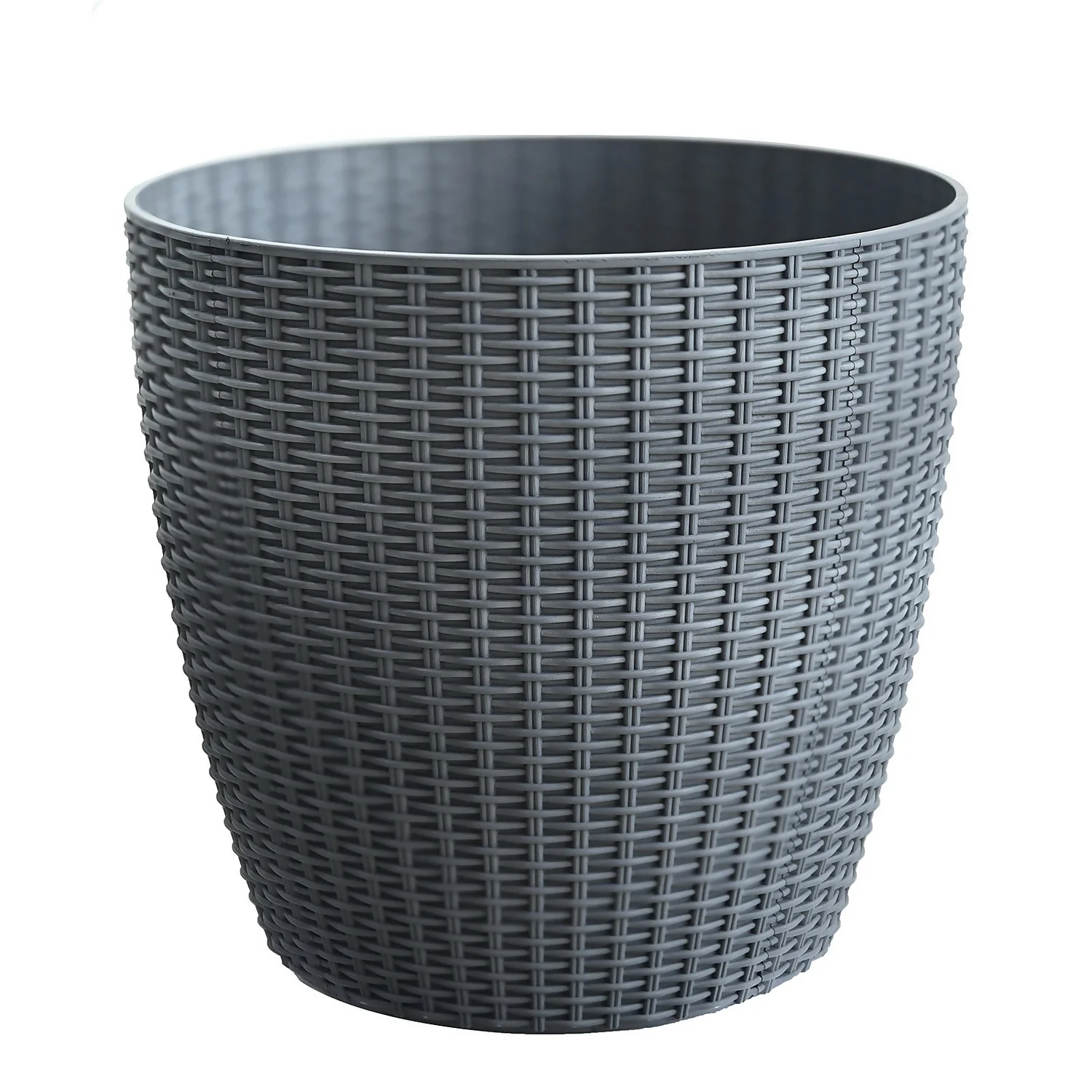 Grey Weave Planter - 28cm 1 Grey Weave Planter - 28cm
