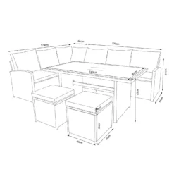 Matara Rattan Effect Corner Sofa Set 13 Matara Rattan Effect Corner Sofa Set -Cheap Grove Sanctuary Store 13951470 2105021609466129