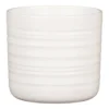 Scheurich Ripple White Indoor Pot - 12cm