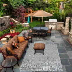 Homebase Outdoor Rug - Grey 240x300cm 5 Homebase Outdoor Rug - Grey 240x300cm -Cheap Grove Sanctuary Store 13953340 6054989199320450