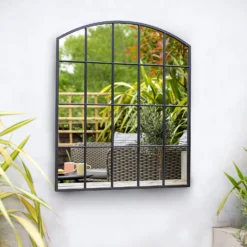 Black Industrial Arch Garden Mirror -Cheap Grove Sanctuary Store 13965926 2135001706502310