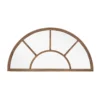 Half Moon Aged Arch Garden Mirror