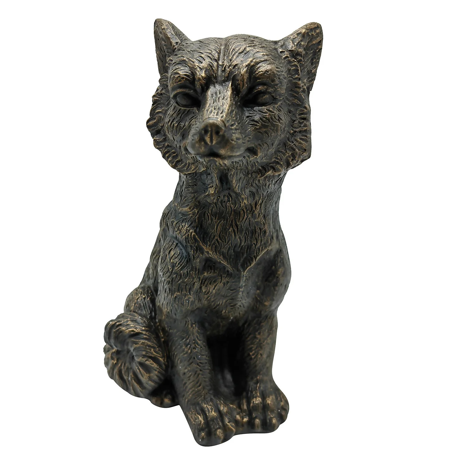 Bronze Look Fox Garden Ornament 1 Bronze Look Fox Garden Ornament