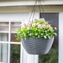 Wave Hanging Basket Charcoal - 35cm -Cheap Grove Sanctuary Store 13973619 5855011239782385