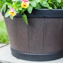 Banded Whiskey Barrel Planter - 39cm -Cheap Grove Sanctuary Store 13973620 1815011238806656