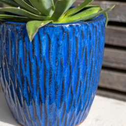 Chiswick Textured Pot Blue - 32cm -Cheap Grove Sanctuary Store 13973624 1765011242821259