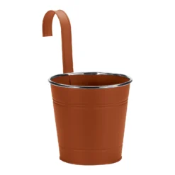 6in Fence & Balcony Hanging Pot - Terracotta