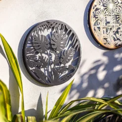 Jungle Leaf Garden Wall Art 35cm - Black 9 Jungle Leaf Garden Wall Art 35cm - Black -Cheap Grove Sanctuary Store 13981006 8385005835492067