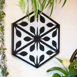 Hexagonal Laser Cut Outdoor Mirror 35cm - Black 8 Hexagonal Laser Cut Outdoor Mirror 35cm - Black -Cheap Grove Sanctuary Store 13981007 7935005835323161