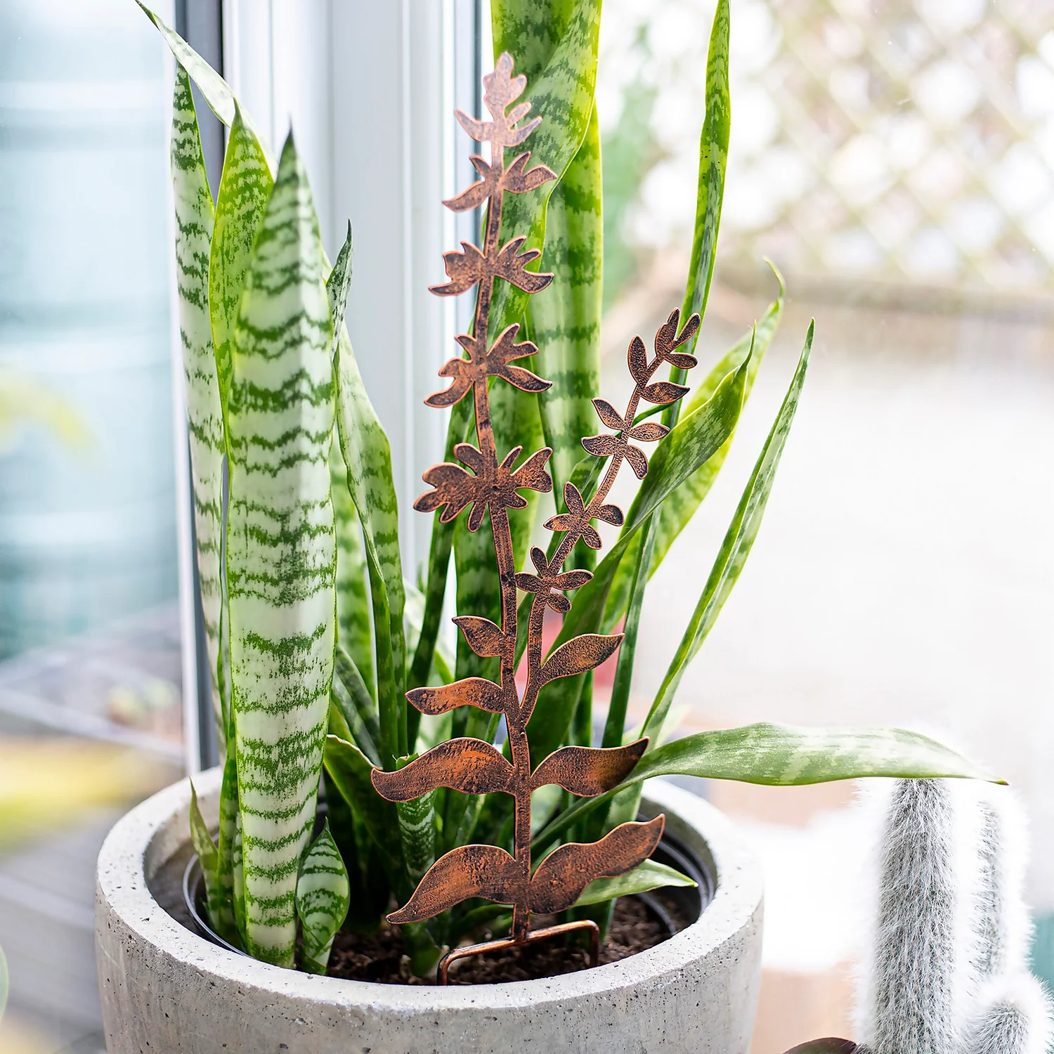 Floral Bronze Ground Stakes - 45cm (Assorted Designs) 6 Floral Bronze Ground Stakes - 45cm (Assorted Designs) - Image 6