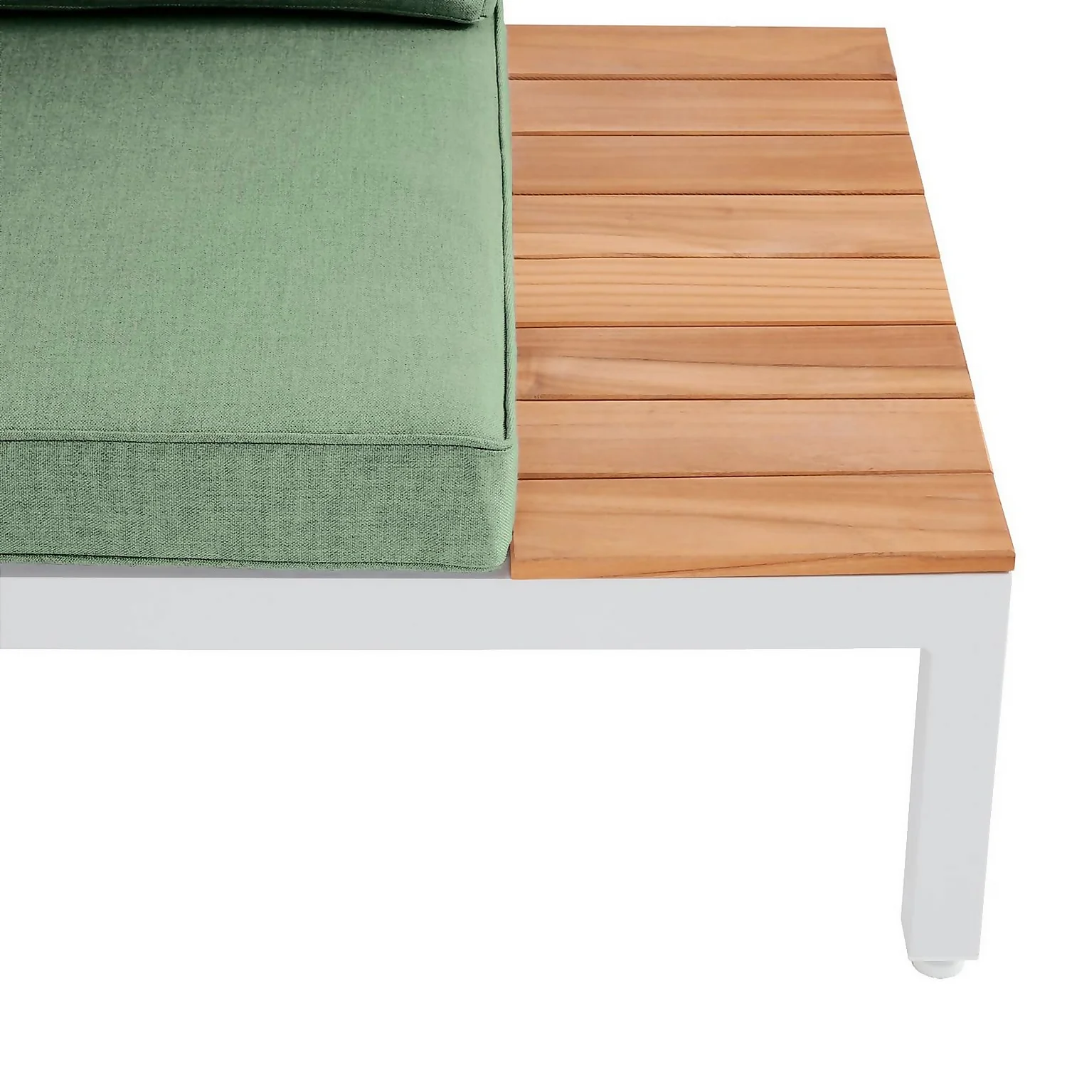 Spirit Metal Garden Corner Sofa Set - Green 4 Spirit Metal Garden Corner Sofa Set - Green - Image 4