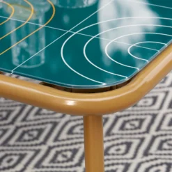 Omari Metal Garden Corner Sofa Set - Teal & Gold 12 Omari Metal Garden Corner Sofa Set - Teal & Gold -Cheap Grove Sanctuary Store 14005699 2305022704523750