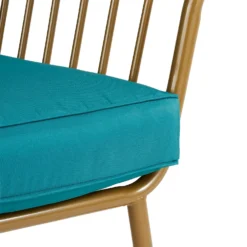 Omari Metal Garden Sofa Set - Teal & Gold 19 Omari Metal Garden Sofa Set - Teal & Gold -Cheap Grove Sanctuary Store 14005703 6735022638292255