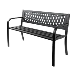 Black Steel Garden Bench 7 Black Steel Garden Bench -Cheap Grove Sanctuary Store 14005779 7435018249610474