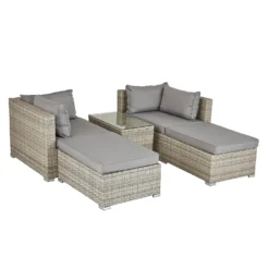 Cairo Grey Rattan Effect Garden Sofa Set 15 Cairo Grey Rattan Effect Garden Sofa Set -Cheap Grove Sanctuary Store 14005786 1105022103051854