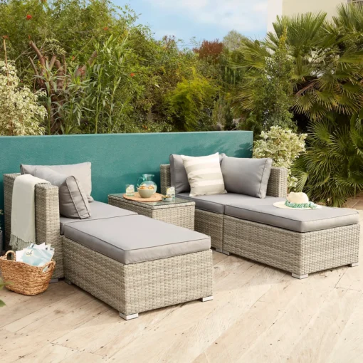 Cairo Grey Rattan Effect Garden Sofa Set -Cheap Grove Sanctuary Store 14005786 1215022102787560