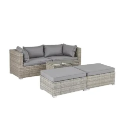 Cairo Grey Rattan Effect Garden Sofa Set 14 Cairo Grey Rattan Effect Garden Sofa Set -Cheap Grove Sanctuary Store 14005786 2075022102996918