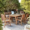 Miri 6 Seater Wooden Garden Dining Set