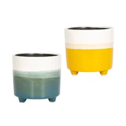 Two Tone Ombre Indoor Plant Pot - 12cm