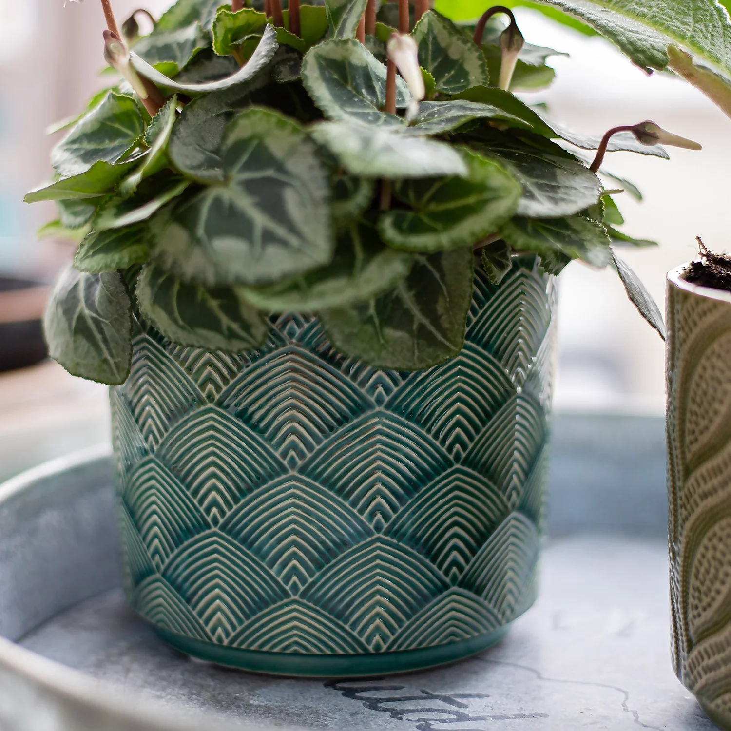 Art Deco Indoor Plant Pot - 12cm 10 Art Deco Indoor Plant Pot - 12cm - Image 10