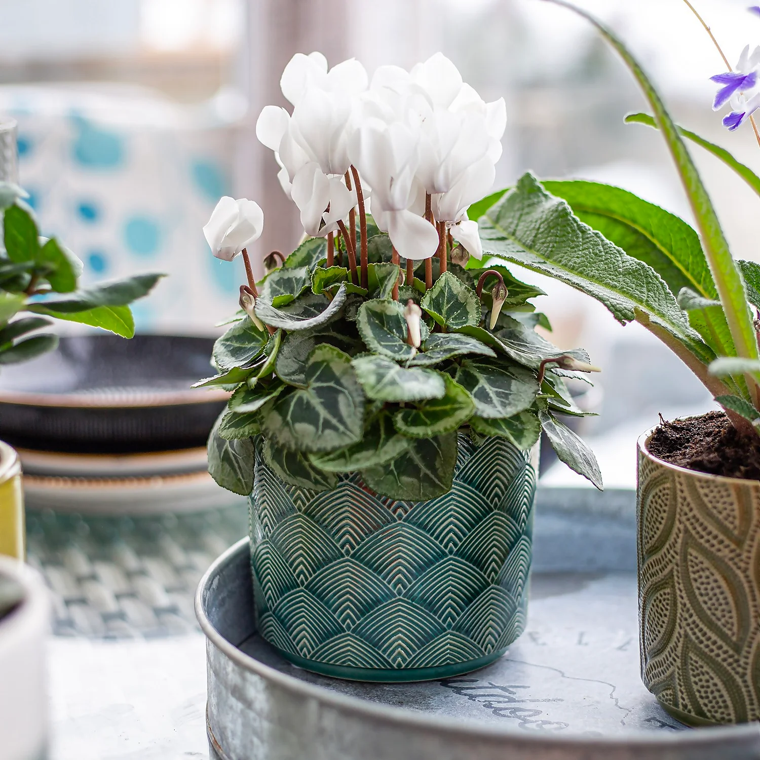 Art Deco Indoor Plant Pot - 12cm 5 Art Deco Indoor Plant Pot - 12cm - Image 5