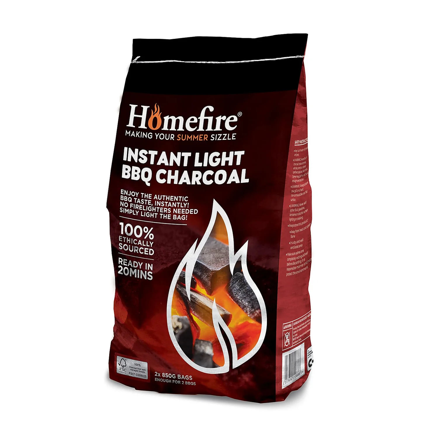 Homefire 2 Pack Instant Light Charcoal Bags 1 Homefire 2 Pack Instant Light Charcoal Bags