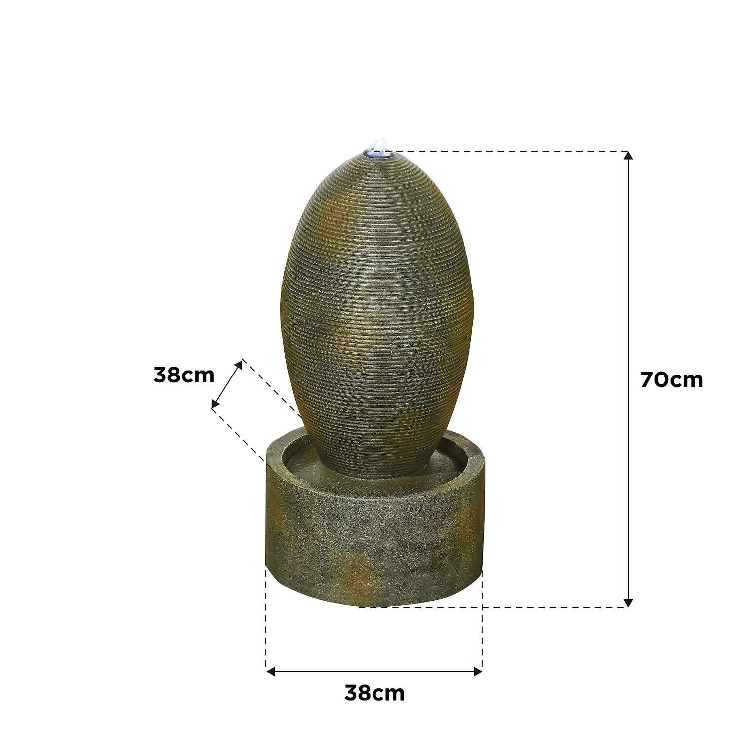 Stylish Fountain Petite Ripple Water Feature With LEDs 3 Stylish Fountain Petite Ripple Water Feature With LEDs - Image 3