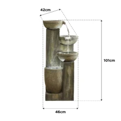 Stylish Fountain Ash Columns Water Feature With LEDs 11 Stylish Fountain Ash Columns Water Feature With LEDs -Cheap Grove Sanctuary Store 14519359 5615047822695786