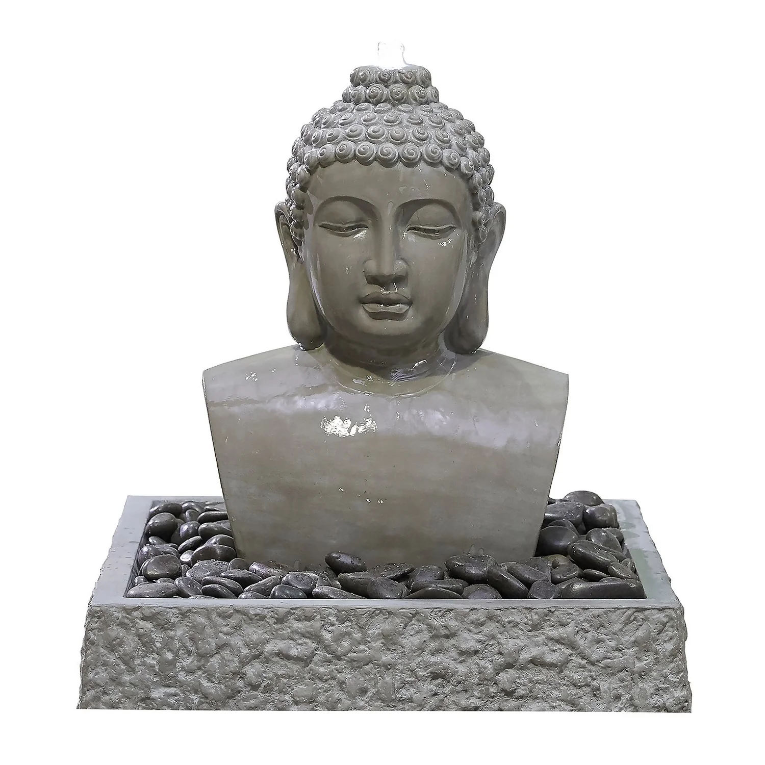 Stylish Fountain Lotus Buddha Water Feature With LEDs 1 Stylish Fountain Lotus Buddha Water Feature With LEDs