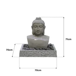 Stylish Fountain Lotus Buddha Water Feature With LEDs 7 Stylish Fountain Lotus Buddha Water Feature With LEDs -Cheap Grove Sanctuary Store 14519362 9825047822642530