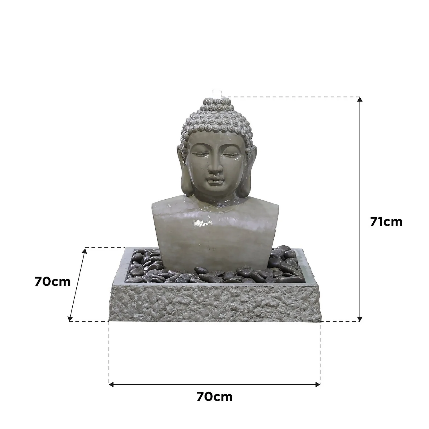 Stylish Fountain Lotus Buddha Water Feature With LEDs 4 Stylish Fountain Lotus Buddha Water Feature With LEDs - Image 4
