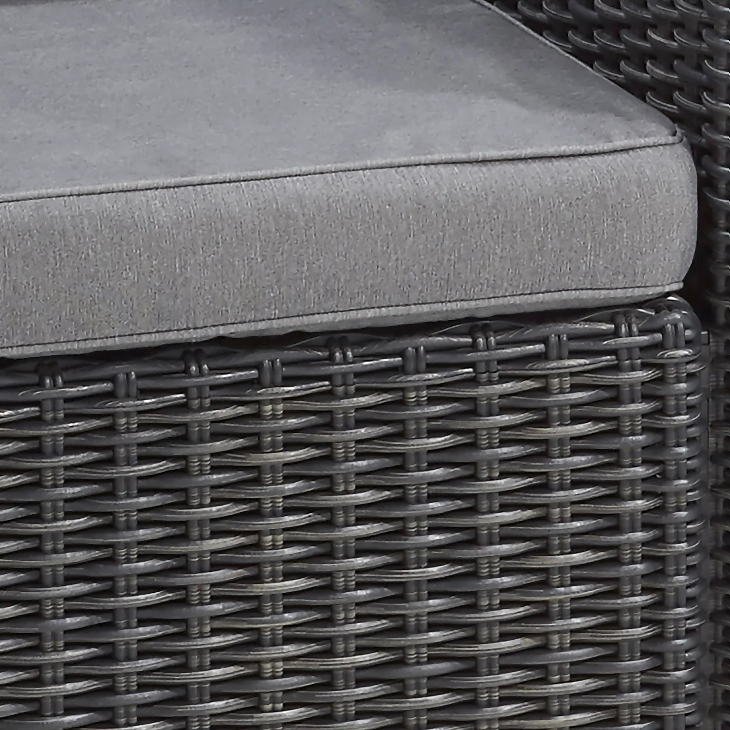 Keter California 2 Seater Outdoor Balcony Garden Furniture Set - Graphite With Grey Cushions 5 Keter California 2 Seater Outdoor Balcony Garden Furniture Set - Graphite With Grey Cushions - Image 5