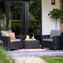 Keter California 2 Seater Outdoor Balcony Garden Furniture Set - Graphite With Grey Cushions 15 Keter California 2 Seater Outdoor Balcony Garden Furniture Set - Graphite With Grey Cushions -Cheap Grove Sanctuary Store 14539588 1355041802454156