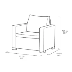 Keter California 5 Seater Outdoor Garden Furniture Sofa And Lounge Set - Graphite With Grey Cushions 18 Keter California 5 Seater Outdoor Garden Furniture Sofa And Lounge Set - Graphite With Grey Cushions -Cheap Grove Sanctuary Store 14539594 1885041802509983