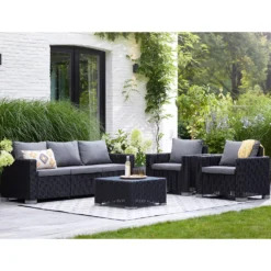 Keter California 5 Seater Outdoor Garden Furniture Sofa And Lounge Set - Graphite With Grey Cushions 16 Keter California 5 Seater Outdoor Garden Furniture Sofa And Lounge Set - Graphite With Grey Cushions -Cheap Grove Sanctuary Store 14539594 7255041802432301